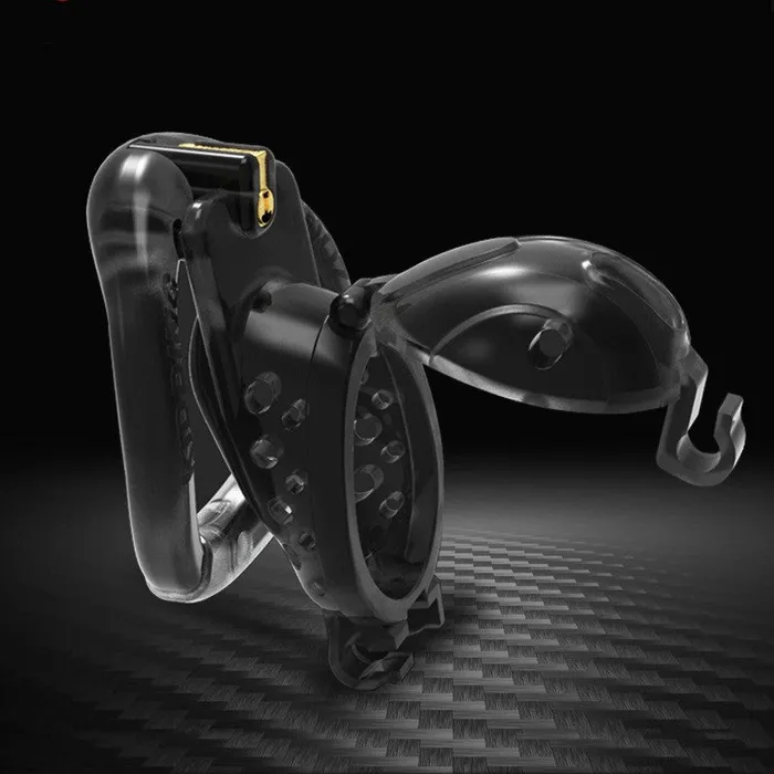 CHASTITY CAGE CO Double Lock Detachable Plastic Chastity Cage Male Sex Toys