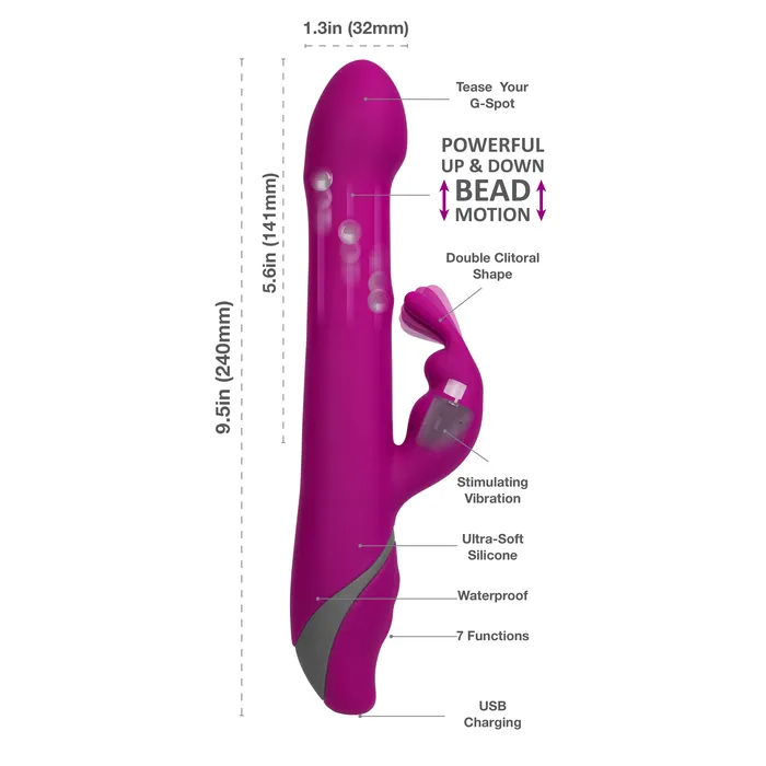 Commotion Vibrators Commotion Rhumba Raspberry