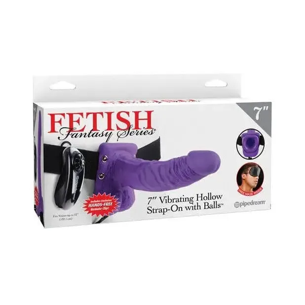 Female Sex Toys Fetish Fantasy Fetish Fantasy Series 7 Vibrating Hollow Strap On with Balls