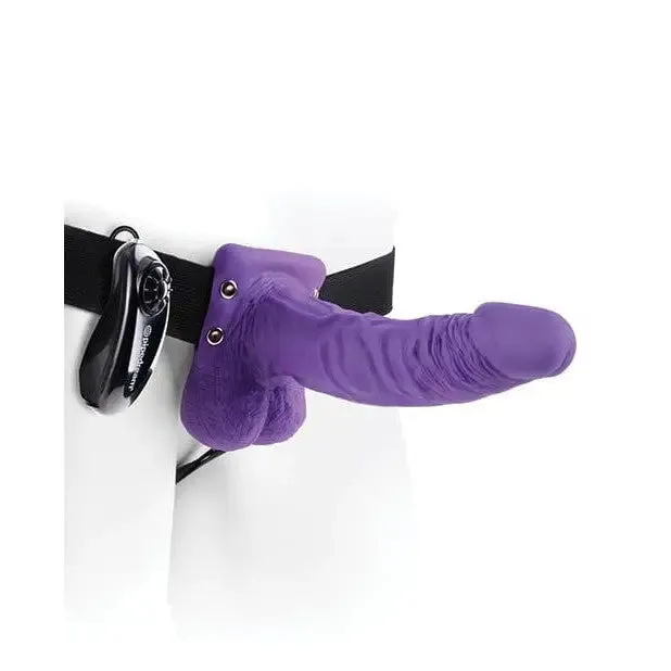 Female Sex Toys Fetish Fantasy Fetish Fantasy Series 7 Vibrating Hollow Strap On with Balls